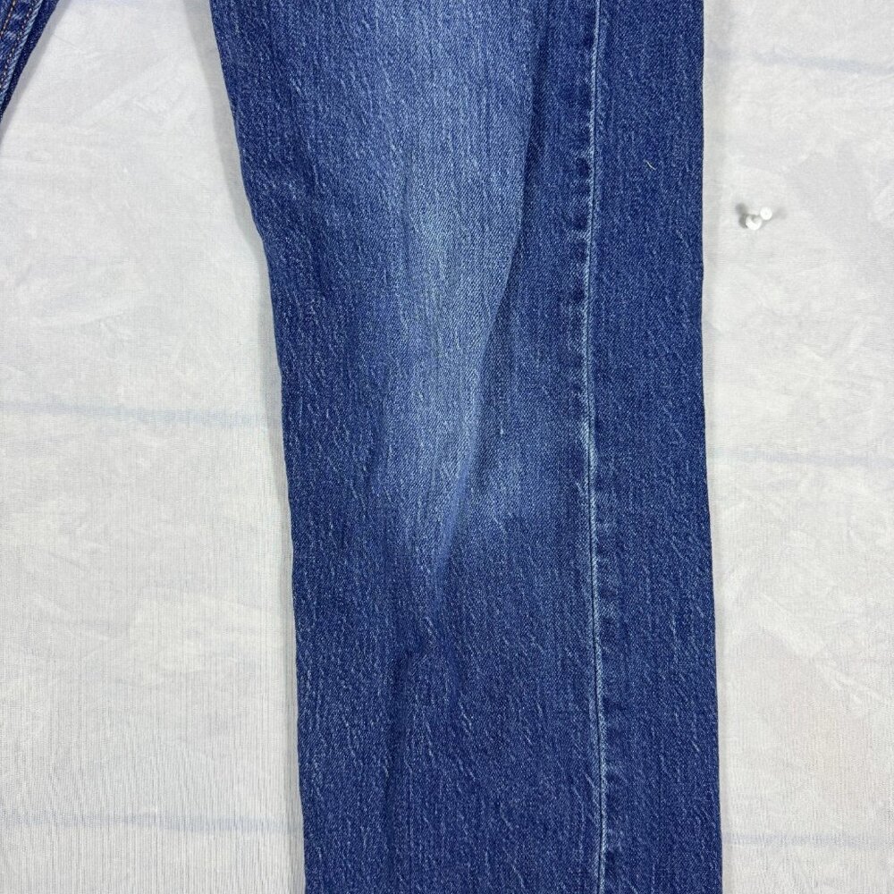 Levi's 505 Men's Straight Jeans Blue Stone Wash Denim Zip‎ Fly 5-Pocket W32 L32 - Picture 8 of 16